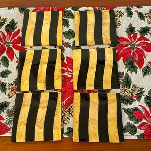 6 hand made coasters. “Coaster Wave”